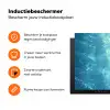 Schildpad - Zee - Blauw - Schittering Inductie beschermer vinyl 3mm klein -zzzzzzz-td-ups