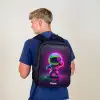 Space karate neon Rugzak - Zwart middel -sfeer8