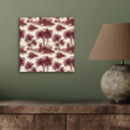 Tropisch - Geometrisch - Bordeauxrood aluminium wit klein 46 -sfeer2