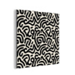 Modern - Abstract - Zwart aluminium wit klein 46 -3d