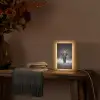 Olifant - Zwart - Wit - Rook Light Box met kabel (Tafellamp) klein -sfeer4