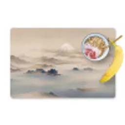 Japans - Landschap - Beige Placemat vinyl groot -zzzproduct_Kitchenyeah-website