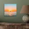 Zee - Zeilboot - Zonsondergang aluminium wit klein -sfeer2