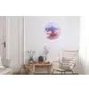 Eend - bril - Pastel Wandcirkel aluminium klein -woonkamer