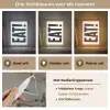 Decoratie - Eten - Zwart - Wit Light Box met kabel (Wandlamp) klein -USP_lichtkleurNL