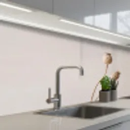 Papaverbollen - Droogbloemen - Minimalistisch - Beige - Rustig keuken achterwand 2 middel -3d_schuin