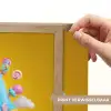 Monster - Snoep - Geel - Kleurrijk Light Box met batterij (Wandlamp kind) middel -USP_websiteprintNL