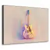 Gitaar - Pastel - Schilderachtig Textielframe zwart klein -3d