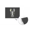 Kreeft - Zilver - Metallic - Luxe fotobehang vinyl groot -3d