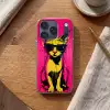 Kat - Art - Zonnebril - Roze Telefoonhoesje iPhone 17 Pro klein -sfeer1