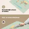 Wereldkaart - Realistisch - Kaart Inductie beschemer met haakjes klein -ky-schoon-nl