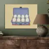 Eieren - Doos - Minimalistisch - Blauw PET vilt klein -sfeer2