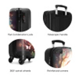 Vlindermerrie NBS - Handbagage koffer - Kinderen Unisex middel zzzzzzzbolletjes_ENG