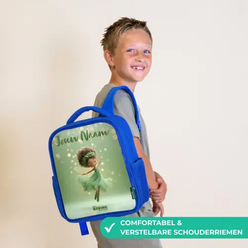 Dansende fee in groen licht Kinderrugzak - Blauw middel -sfeer3_NL