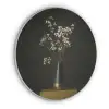 Bloembollen - Wit - Vaas - Minimalistisch Akoestische PET Vilt - Rond klein -3d