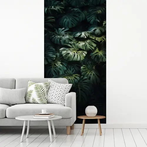 Plant - Monstera - Lichtinval fotobehang vinyl groot -woonkamer