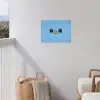 Vogel - Blauw - Eenvoudig tuinposter los doek klein -sfeer8
