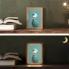 Parkiet - Vogel - Koksmuts - Cute Light Box met kabel (Tafellamp) klein -sfeer3