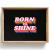 Quote - Regenboog - Roze - Zwart Dienblad Rechthoek middel -z3d_shopping