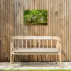 Rustige Japanse vijver Tuinposter op houten frame 2 cm dik klein -sfeer4