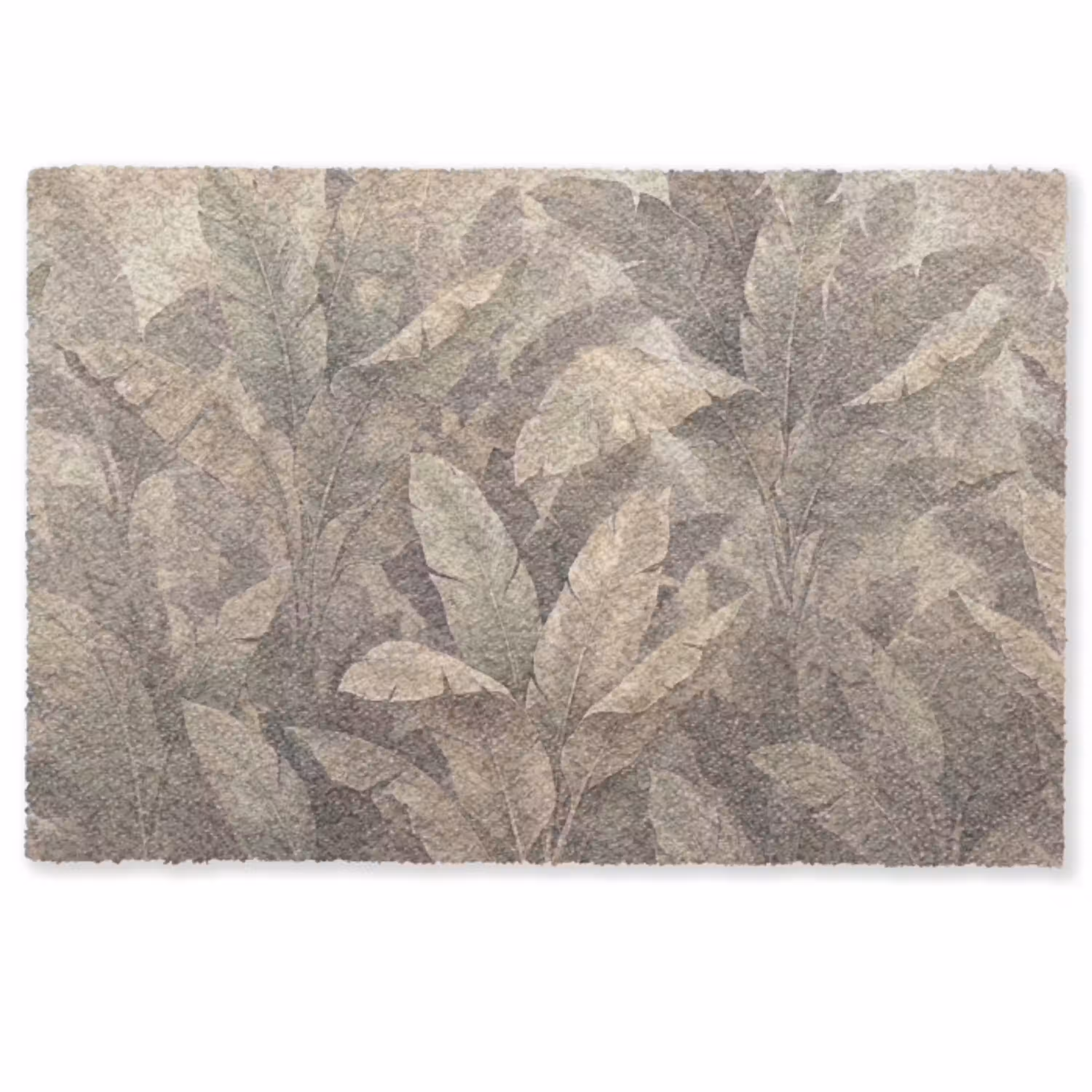 Bladeren - Tropisch - Natuur - Modern - Beige Deurmat klein -zkaufland3d