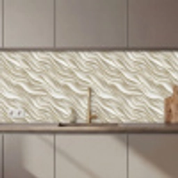 Golven - Wit - Minimalistisch keuken achterwand 2 middel 871 zz_3dshopping