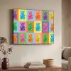 Art- Snoep - Kleurrijk Textielframe zwart klein -sfeer3