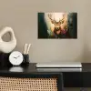 Hert - Geverfd - Gewei - Bruin poster papier klein -sfeer1