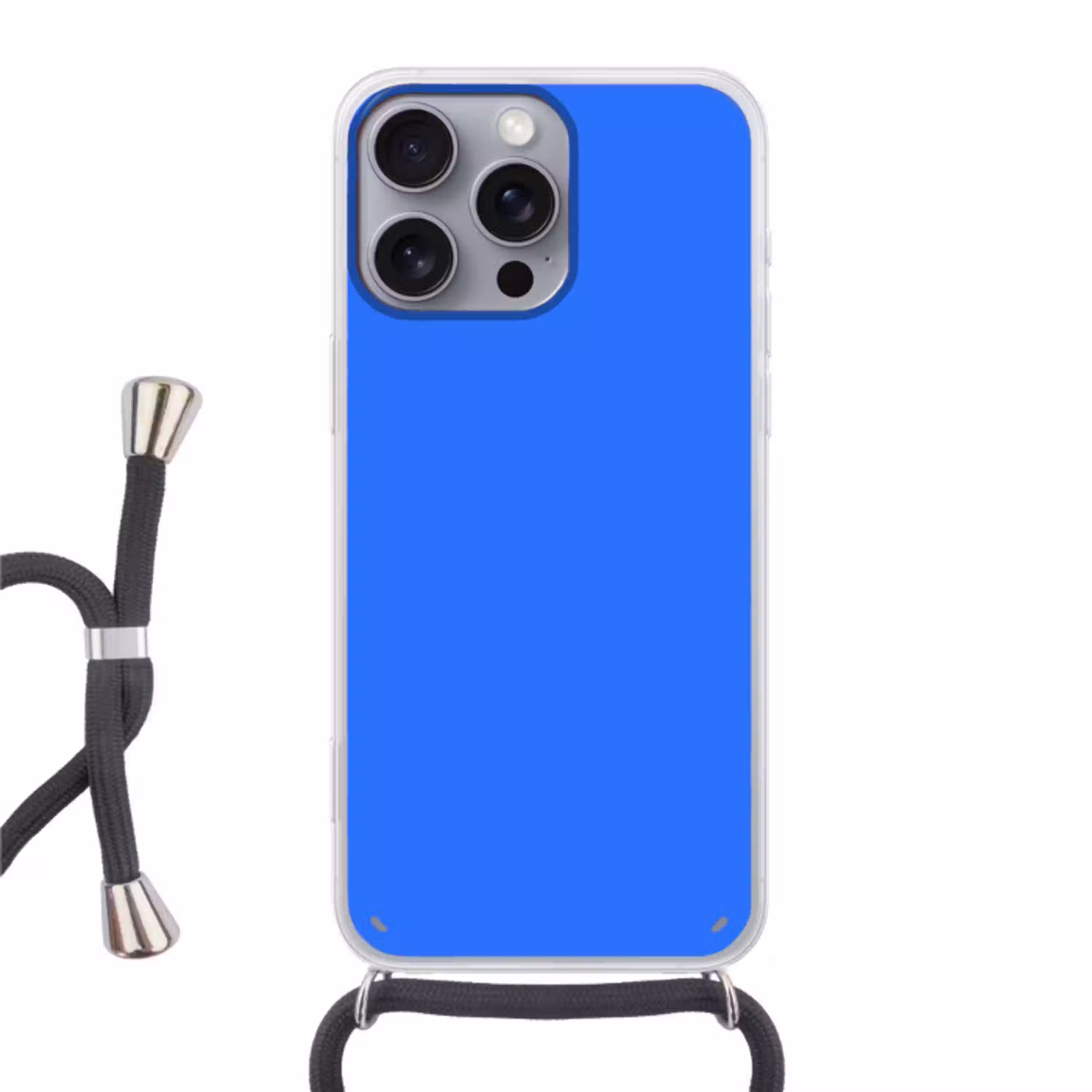 Vivid - Cobalt - Blauw Hoesje iPhone 16 Pro Max met koord klein 804 -3d