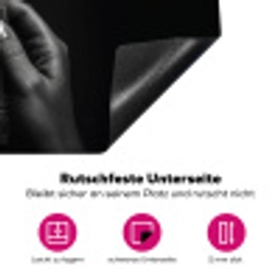 Bestek - Zwart - Wit Inductie beschermer vinyl 3mm klein -zzzzzzz-lf-onderkant