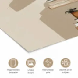 Plankjes - Boeken - Vaasjes - Planten poster papier klein -closeup_NL
