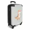Dino in beige en grijze kleuren NBS - Handbagage koffer - Volwassenen Unisex middel -productfoto_3d