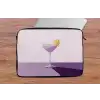 Cocktail - Paars - Minimalistisch - Citroen laptophoes neopreen klein -tafel
