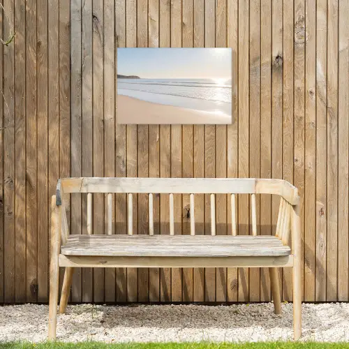 Zee - Zon - Zand Tuinposter op houten frame 2 cm dik klein -sfeer4