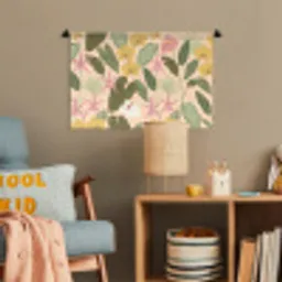 Patroon - Bloemen - Kleurrijk Wandkleed katoen klein -wsfeer4_kind