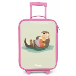 Otter - Strandbal - Water Kinderkoffer - Roze klein -zz3dotto