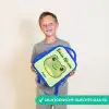 Kawai - Kikker - Groen Kinderrugzak - Blauw middel -sfeer1_NL