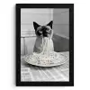 Kat - Siamees - Zwart Wit - Schattig - Dieren KitchenYeah - Keuken - Fotolijst klein -3d