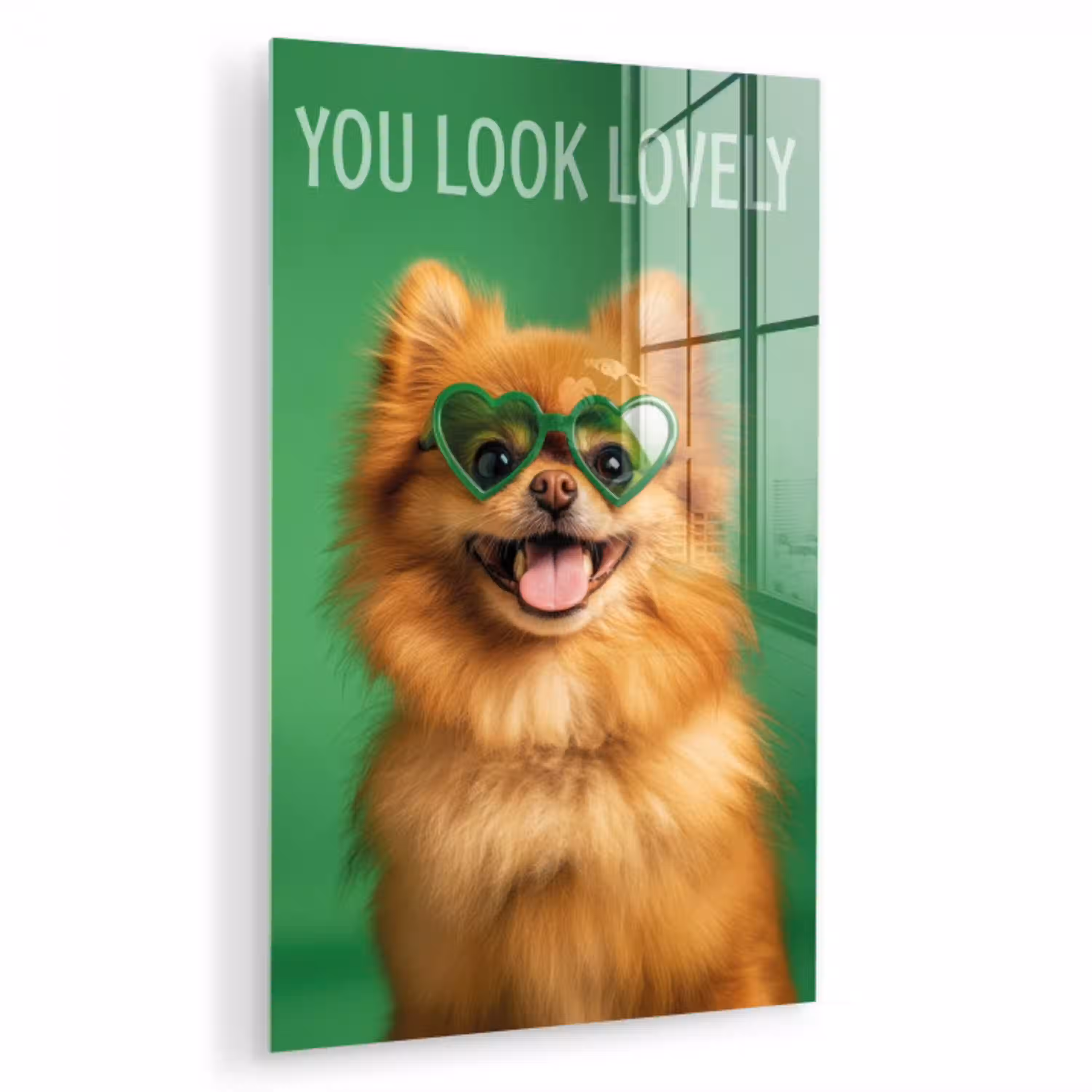Hond - Zonnebril - Valentijn - Love plexiglas 5mm klein -zzzproduct_nieuw