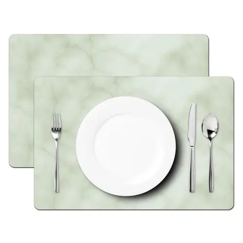 Groen - Marmer - Aders Placemat vinyl groot 368 -zzsfeer2_Kitchenyeah-website