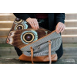 Vleugels - Vlinder - Blauw laptophoes neopreen klein -tas