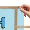 Oh ok - Blauw - Kleurrijk Light Box met batterij (Wandlamp) middel -USP_websiteprintNL