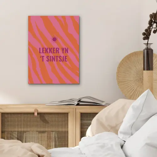 Quote - Zomer - Roze PET vilt klein -sfeer3