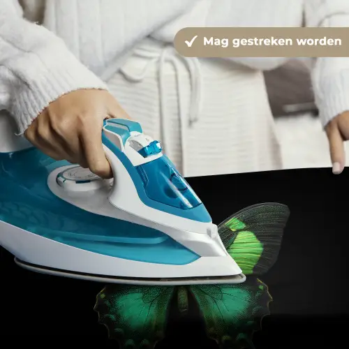 Vlinder - Groen - Opvallend Wandkleed katoen klein -sfeer9