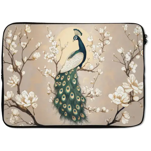 Pauw - Tak - Bloemen laptophoes neopreen klein -zkaufland3dotto