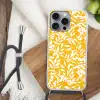 Bladeren - Takken - Geel Hoesje iPhone 16 Pro Max met koord klein -sfeer4