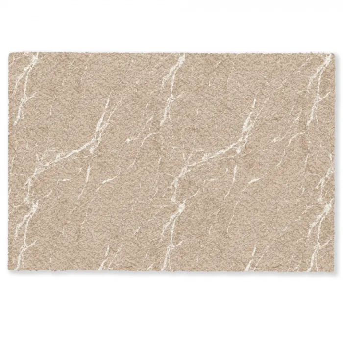Beige - Marmer - Organisch - Wit Deurmat klein 898 -zkaufland3d
