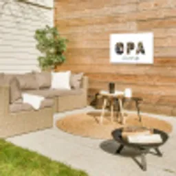 Opa - Lettercollage Tuinposter op houten frame 2 cm dik klein -sfeer2