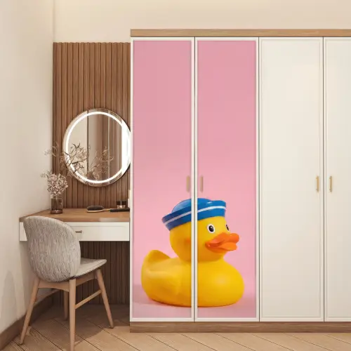 Matroos - Eend - Roze deurposter klein -sfeer3