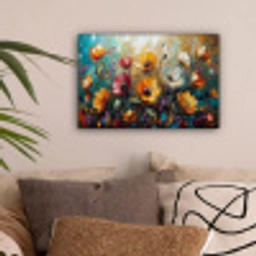 Watercolor - Bloemen - Kunst - Modern canvas 2cm klein -sfeer1